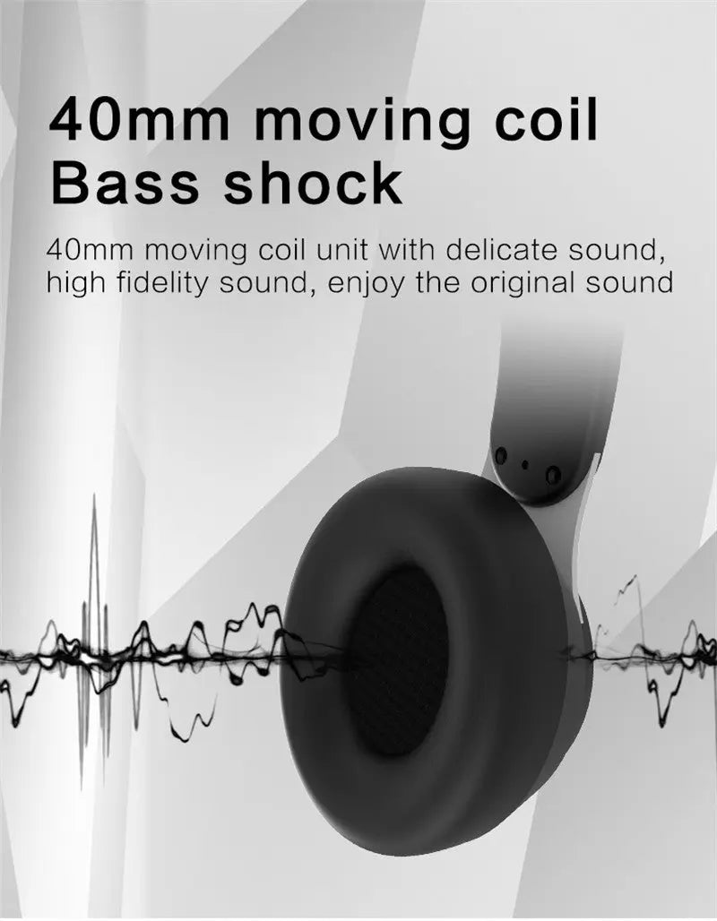 Dragon Wireless Bluetooth 5.0 Gaming Headset with TF card slot - DHM